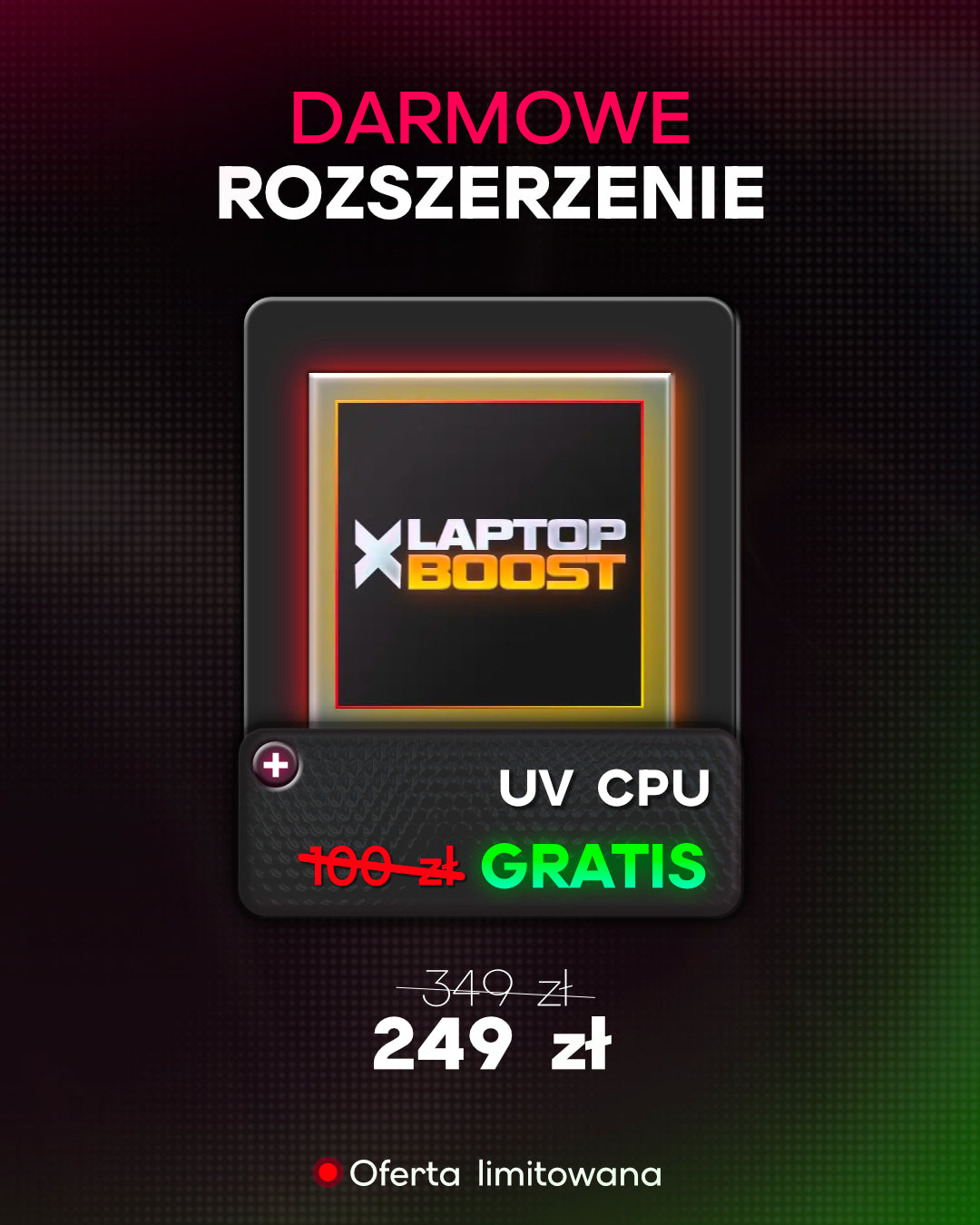 LAPTOP BOOST + Undervolting CPU [GRATIS]